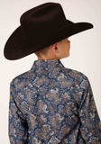 Roper Boys Long Sleeve Snap River Paisley Print Western Shirt - Roper - Flyclothing LLC