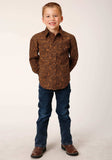 Roper Boys Long Sleeve Snap Vintage Paisley Western Shirt - Roper - Flyclothing LLC
