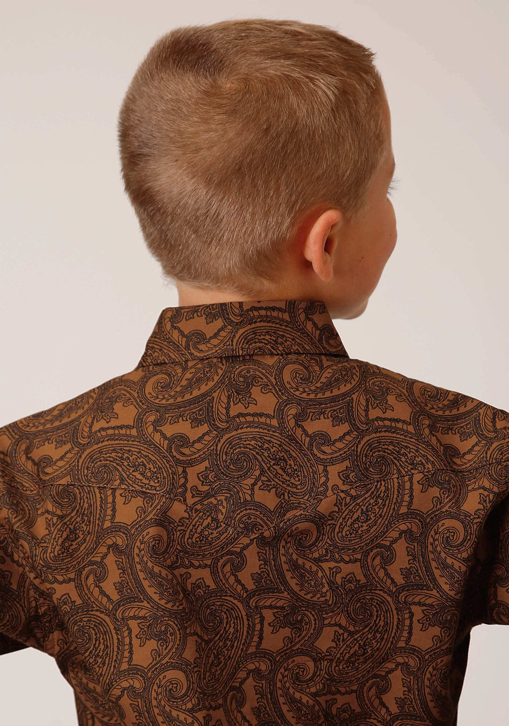 Roper Boys Long Sleeve Snap Vintage Paisley Western Shirt - Roper - Flyclothing LLC
