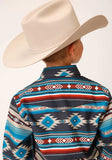 Roper Boys Long Sleeve Snap Aztec Blanket Print Western Shirt - Roper - Flyclothing LLC