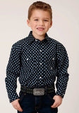 Roper Boys Long Sleeve Snap New Star Foulard Western Shirt - Roper - Flyclothing LLC