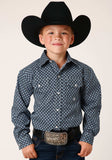 Roper Boys Long Sleeve Snap Four Leaf Foulard Western Shirt - Roper - Flyclothing LLC
