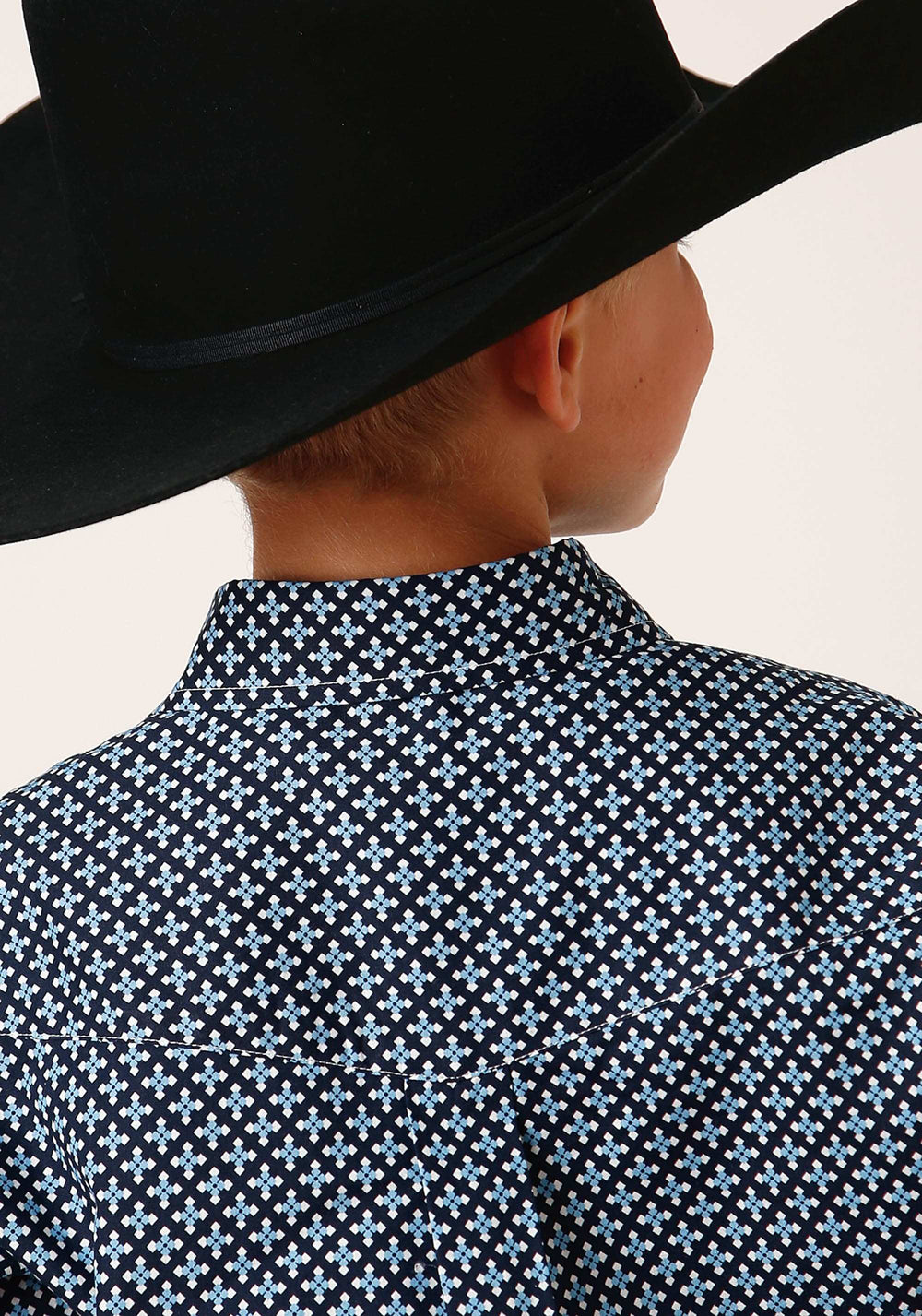 Roper Boys Long Sleeve Snap Four Leaf Foulard Western Shirt - Roper - Flyclothing LLC