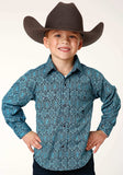 Roper Boys Long Sleeve Snap Medallion Paisley Western Shirt - Roper - Flyclothing LLC