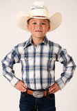 Roper Boys Long Sleeve Snap Denim Ombre Western Shirt - Roper - Flyclothing LLC