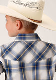 Roper Boys Long Sleeve Snap Denim Ombre Western Shirt - Roper - Flyclothing LLC