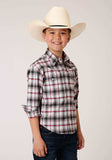 Roper Boys Long Sleeve Snap Classic Ombre Stretch Plaid Western Shirt - Roper - Flyclothing LLC