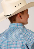 Roper Boys Long Sleeve Snap Stretch Check Western Shirt - Roper - Flyclothing LLC