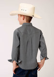 Roper Boys Long Sleeve Button Diamond Star Geo Western Shirt - Roper - Flyclothing LLC