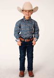 Roper Boys Long Sleeve Button Amarillo Paisley Western Shirt - Roper - Flyclothing LLC