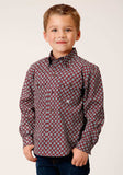 Roper Boys Long Sleeve Button Classic Foulard Western Shirt - Roper - Flyclothing LLC