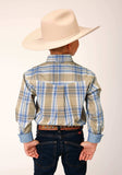 Roper Boys Long Sleeve Button Sandy Plaid Western Shirt - Roper - Flyclothing LLC