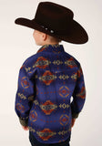 Roper Boys Long Sleeve Snap Night Aztec Print Western Shirt - Roper - Flyclothing LLC