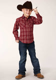 Roper Boys Long Sleeve Snap Unlined Flannel Shirt Western Shirt - Roper - Flyclothing LLC