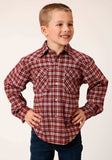 Roper Boys Long Sleeve Snap Unlined Flannel Shirts Western Shirt - Roper - Flyclothing LLC