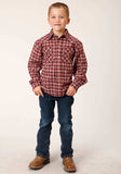 Roper Boys Long Sleeve Snap Unlined Flannel Shirts Western Shirt - Roper - Flyclothing LLC
