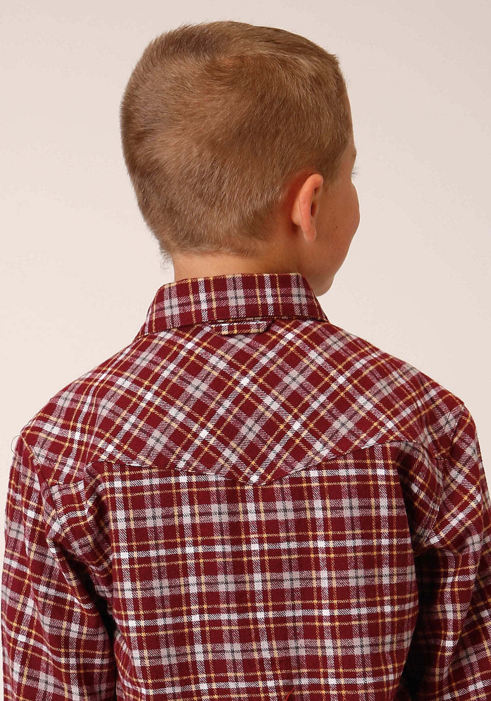 Roper Boys Long Sleeve Snap Unlined Flannel Shirts Western Shirt - Roper - Flyclothing LLC