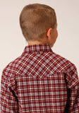 Roper Boys Long Sleeve Snap Unlined Flannel Shirts Western Shirt - Roper - Flyclothing LLC