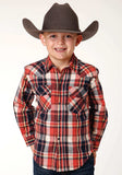 Roper Boys Long Sleeve Snap Unlined Flannel Shirt Western Shirt - Roper - Flyclothing LLC