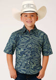 Roper Boys Short Sleeve Snap Lucky Tropical Print Western Shirt - Roper - Flyclothing LLC