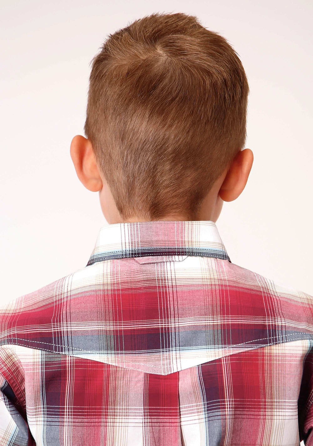 Roper Boys Short Sleeve Button Red Apple Plaid Western Shirt - Roper - Flyclothing LLC
