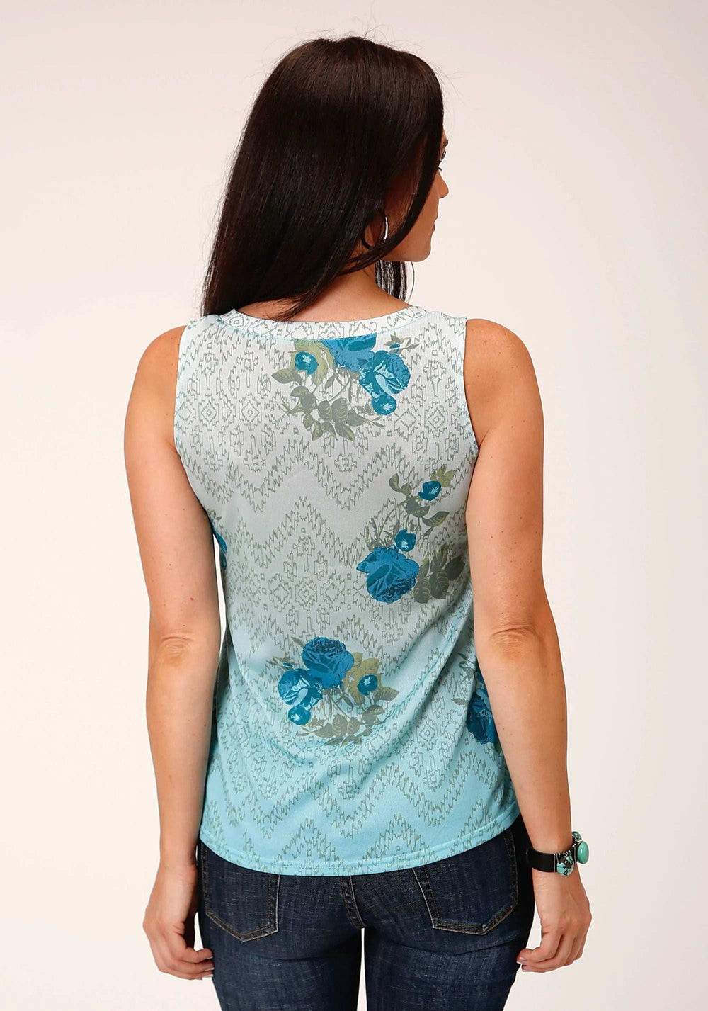 Roper Womens Sleeveless Knit Sweater Jersey Tank Top - Roper - Flyclothing LLC