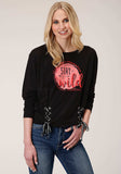 Roper Womens Long Sleeve Knit Poly Rayon Jersey Dolman Slv Crew Neck Sweatshirt - Roper - Flyclothing LLC