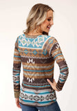 Roper WOMENS LONG SLEEVE KNIT SWEATER KNIT JERSEY TOP TOP - Roper - Flyclothing LLC