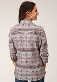 Roper Womens Long Sleeve Snap Blanket Aztec Print Western Shirt - Roper - Flyclothing LLC
