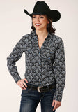 Roper Womens Long Sleeve Snap Starry Night Paisley Western Shirt - Roper - Flyclothing LLC