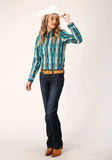 Roper Womens Long Sleeve Snap Aztec Stripe Western Shirt - Roper - Flyclothing LLC
