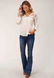 Roper Womens Long Sleeve Voile L S Peasant Blouse - Roper - Flyclothing LLC
