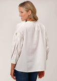 Roper Womens Long Sleeve 3 Qtr Sleeve Peasant Blouse - Roper - Flyclothing LLC