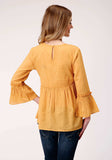 Roper Womens Long Sleeve Dip Dye Cotton Blouse - Roper - Flyclothing LLC