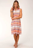 Roper Womens Sleeveless Aztec Print Rayon Dress - Roper - Flyclothing LLC