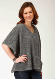 Roper Womens Gray Knit Poncho - Roper - Flyclothing LLC