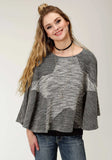 Roper Womens Grey Solid Knit Sweater Poncho - Roper - Flyclothing LLC