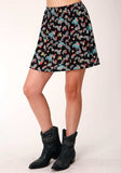 Roper Womens Black Cowgirl Print Skirt - Roper - Flyclothing LLC