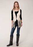 Roper Womens Faux Suede Open Vest - Roper - Flyclothing LLC