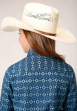 Roper Girls Long Sleeve Snap Mini Aztec Print Western Shirt - Roper - Flyclothing LLC
