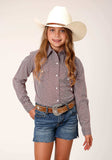 Roper Girls Long Sleeve Snap Climbing Diamond Western Shirt - Roper - Flyclothing LLC