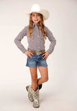 Roper Girls Long Sleeve Snap Climbing Diamond Western Shirt - Roper - Flyclothing LLC