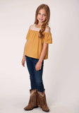 Roper Girls Short Sleeve Button Dip Dye Cotton Western Shirt - Roper - Flyclothing LLC