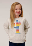 Roper Girls Long Sleeve Fleece Sweatshirt - Roper - Flyclothing LLC