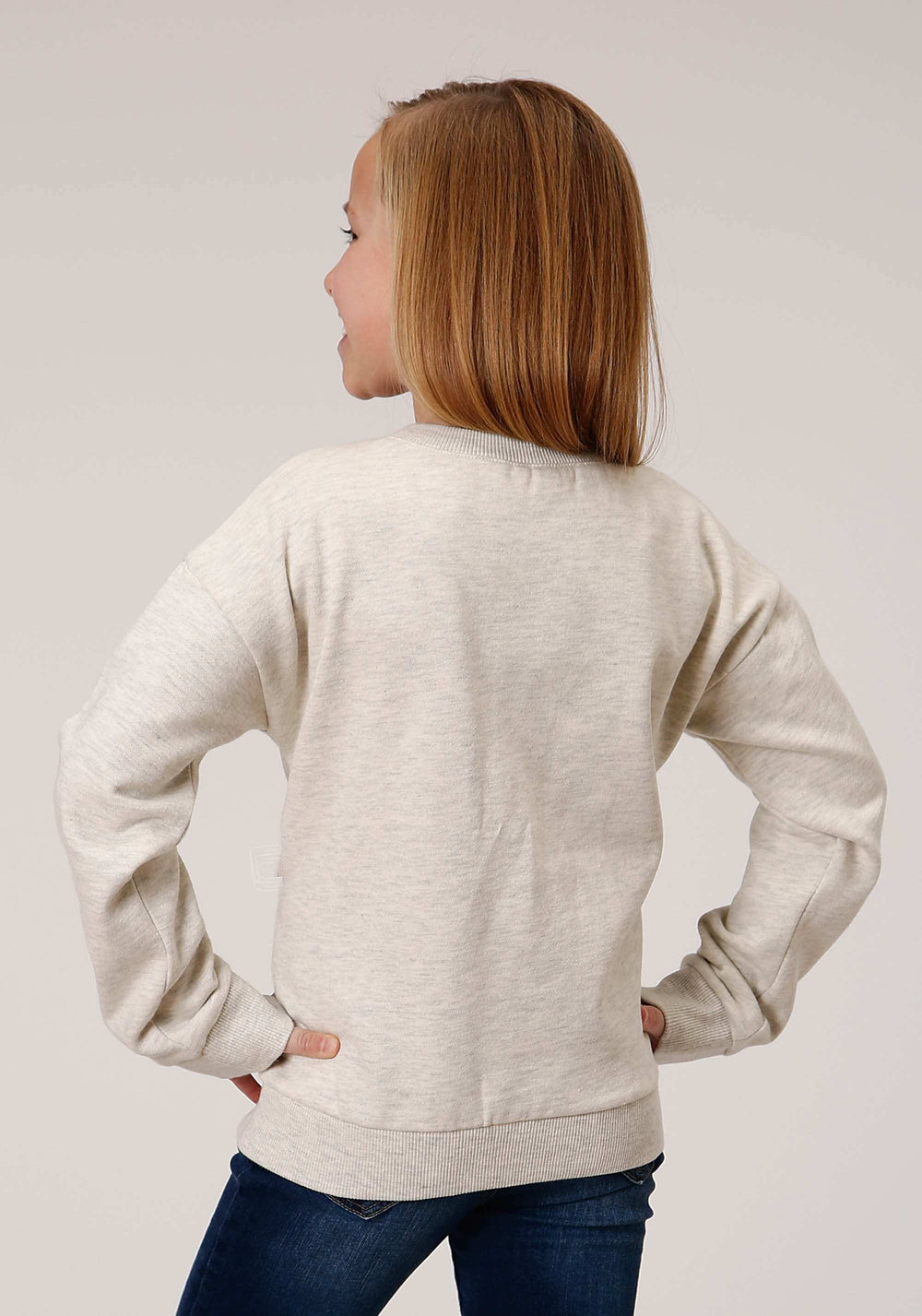 Roper Girls Long Sleeve Fleece Sweatshirt - Roper - Flyclothing LLC