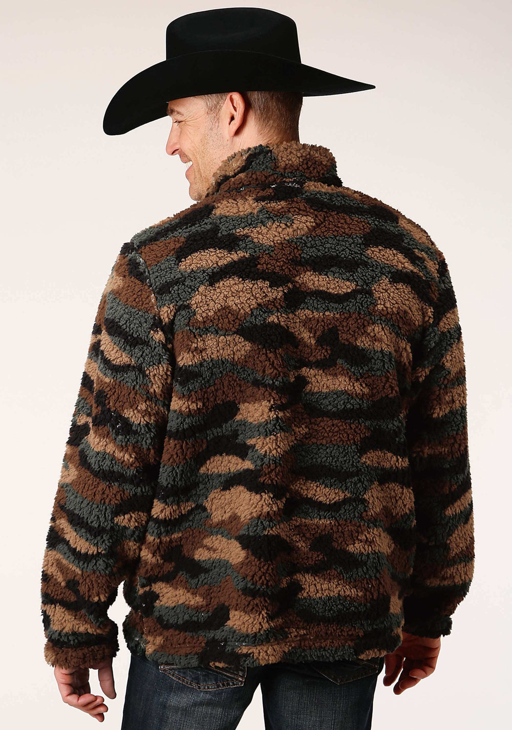 Roper Mens Camo Print Polar Fleece Pullover - Roper - Flyclothing LLC