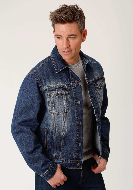 Roper Mens Blue Denim Jacket - Roper - Flyclothing LLC