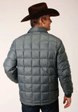 Roper Mens Slvr Sage Nylon Down Proof Coated Jacket - Roper - Flyclothing LLC