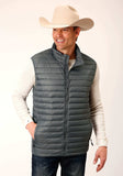 Roper Mens Black Nylon Down Proof Coated Vest - Roper - Flyclothing LLC