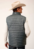 Roper Mens Black Nylon Down Proof Coated Vest - Roper - Flyclothing LLC